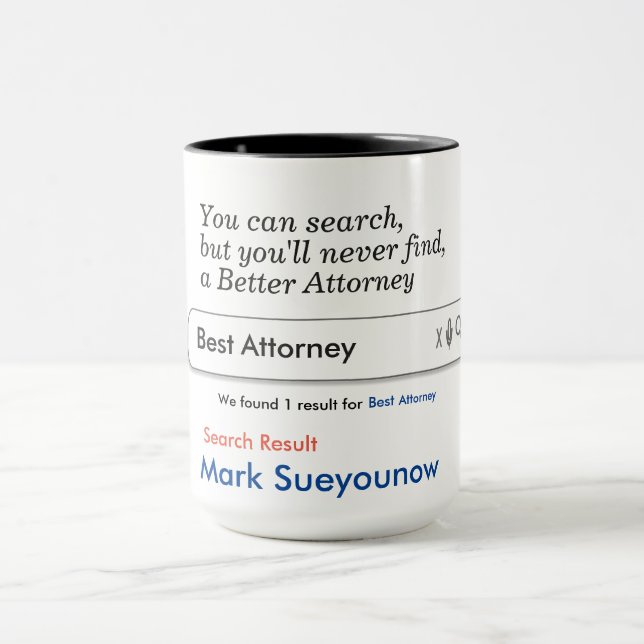 Attorney Custom Personalized Mug (Center)