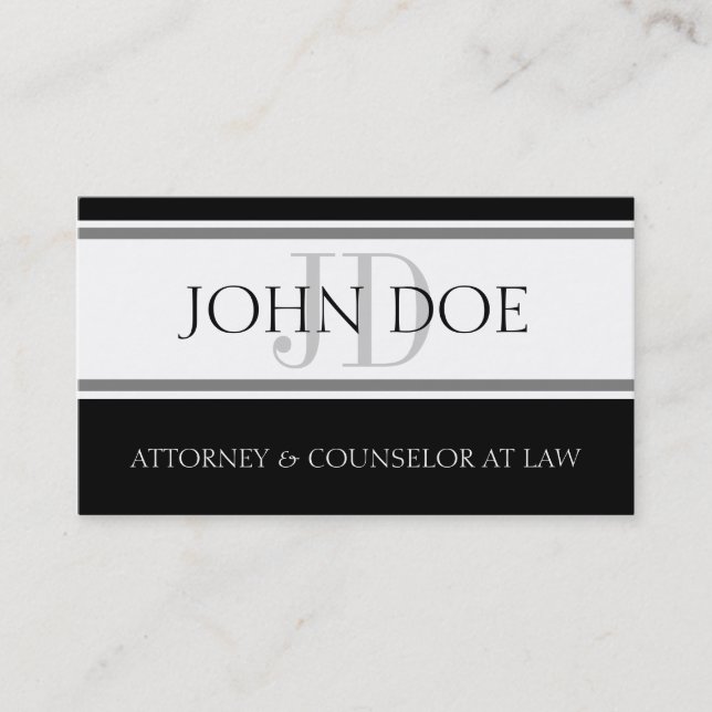 Attorney D Stripe - Available Letterhead - Business Card (Front)