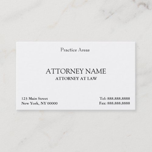 Attorney Elegant Clean Business Card Templates