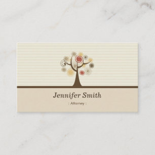 Attorney - Elegant Natural Theme Business Card