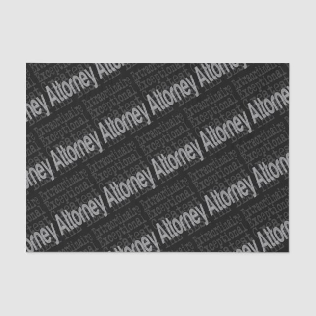 Attorney Extraordinaire Tissue Paper (Front)