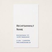 attorney for business cards (Back)