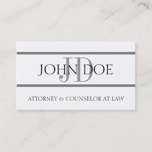 Attorney G Stripe W/W - Available Letterhead - Business Card Template