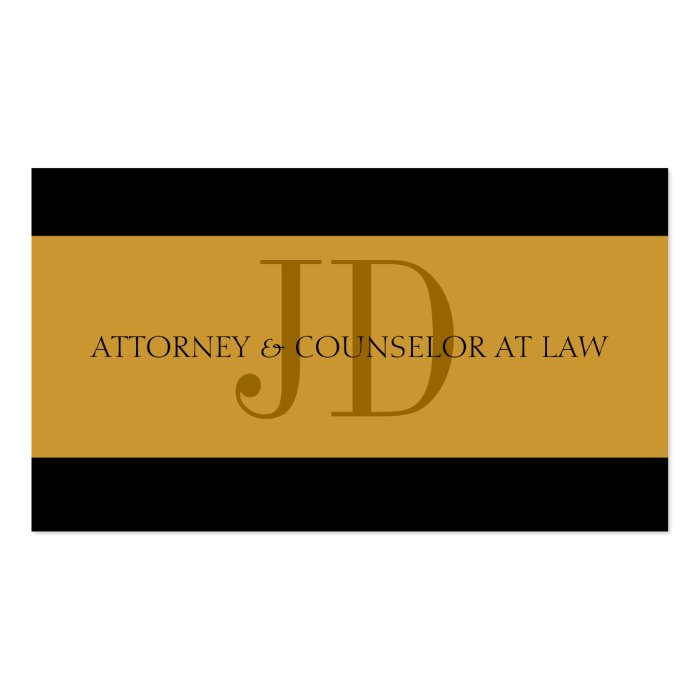 Attorney Gold/Gold   Available Letterhead   Business Card Templates