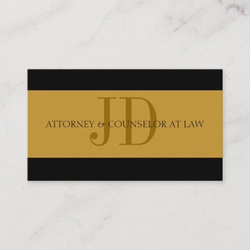 Attorney Gold/Gold - Available Letterhead - Business Card Templates