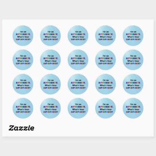 Attorney Humor Classic Round Sticker