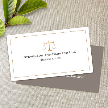 Attorney Justice Scale  Business Card by sm_business_cards at Zazzle