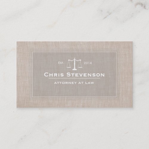 Attorney Justice Scale Traditional Vintage Style Business Cards