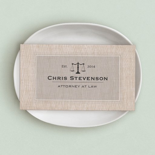 Customizable Attorney Justice Scale Traditional Vintage Style Business Card Template