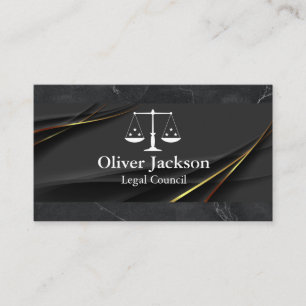 Attorney   Justice Scales   Law Business Card