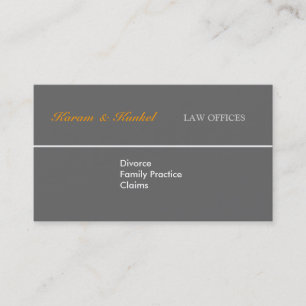 Attorney Law Plain Justice Scales Business Card