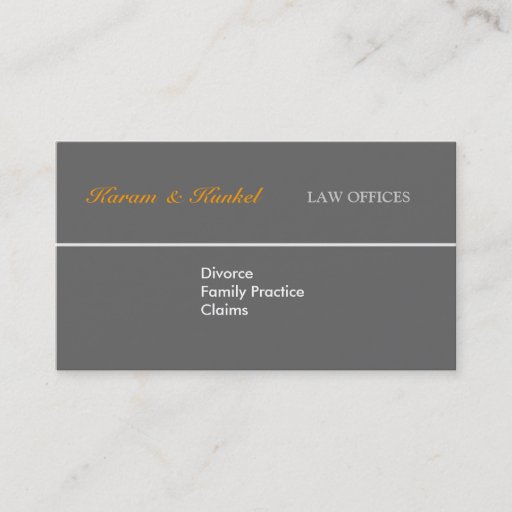 Customizable Attorney - Plain Justice Scales Business Card