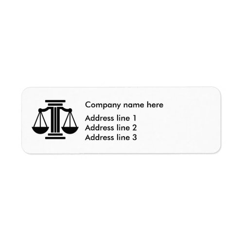 Attorney Law Scale Office Address Labels