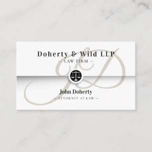 ATTORNEY Law Scales of Justice Business Card