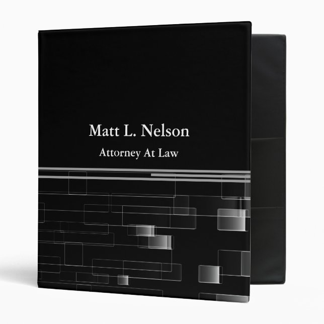 Attorney Lawyer 3 Ring Binder (Front/Inside)