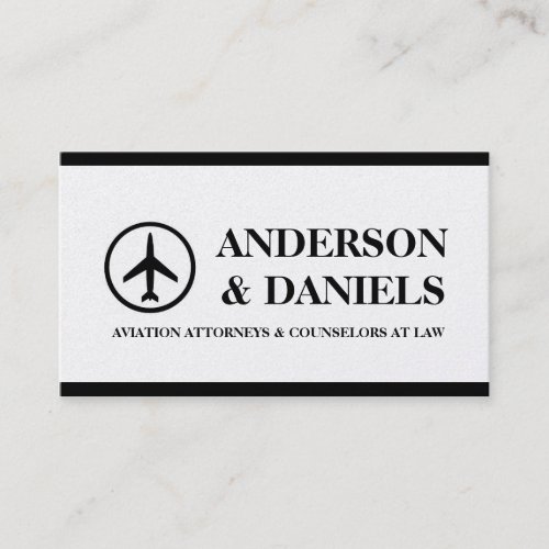 Attorney Lawyer Airplane Airline Aviation Law Firm Business Card Templates