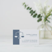 Attorney Lawyer (Blue) Professional business card (Standing Front)