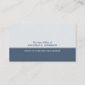 Attorney Lawyer (Blue) Professional business card (Back)