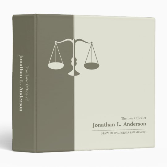 Attorney / Lawyer business binder
