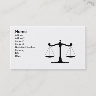 Attorney Lawyer Business Card