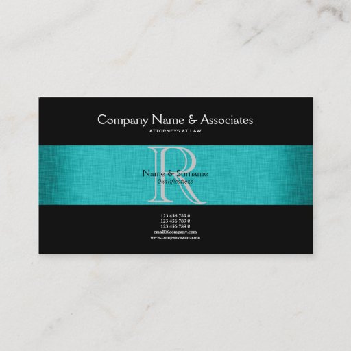 Customizable Attorney Lawyer Business Card Template