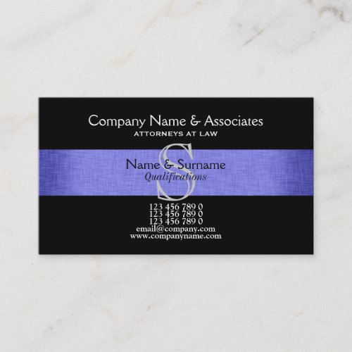 Attorney Lawyer Business Card Template