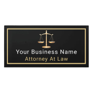 Attorney Lawyer Business Door Sign