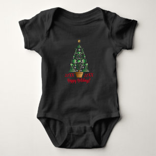 Attorney Lawyer Christmas Tree Baby Bodysuit