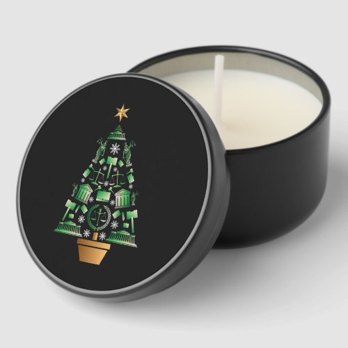 Attorney Lawyer Christmas Tree Mini Candle Favors Attorney Lawyer Christmas Tree Mini Candle Favors
