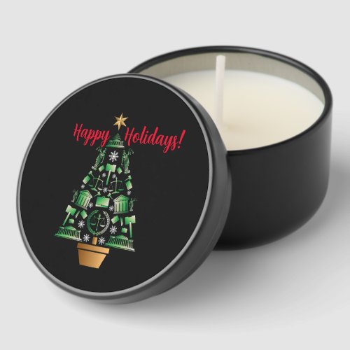 Attorney Lawyer Christmas Tree Mini Candle Favors Attorney Lawyer Christmas Tree Mini Candle Favors