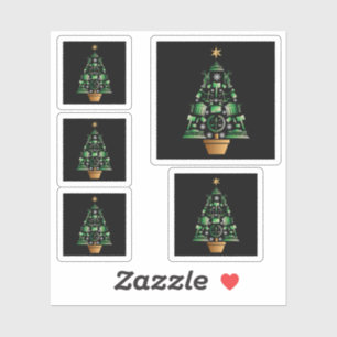 Attorney Lawyer Christmas Tree Sticker