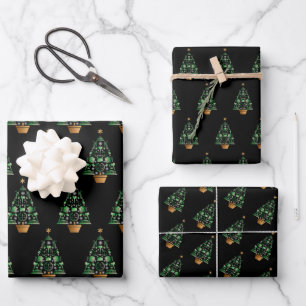 Attorney Lawyer Christmas Tree Wrapping Paper Sheets