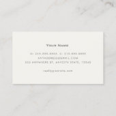 Attorney Lawyer Elegant Gray Business Card (Back)