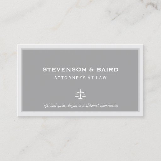 Customizable Attorney Elegant Business Card