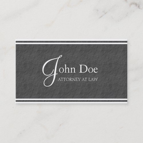 Attorney Lawyer Elegant Grey Slate White Stripes Business Card Template