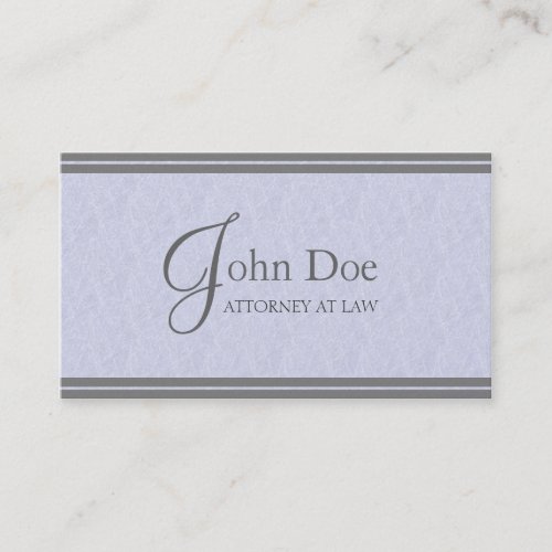 Attorney Lawyer Elegant MarbleStripe PlatinumPaper Business Card Template