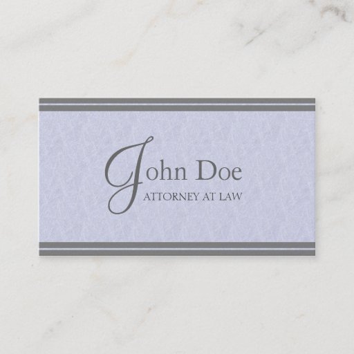 Customizable Attorney Lawyer Elegant MarbleStripe PlatinumPaper Business Card Template