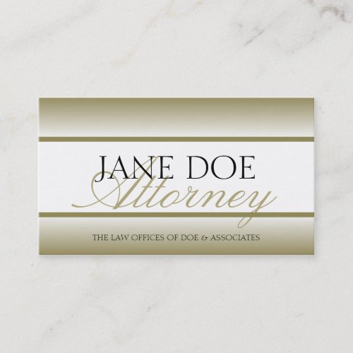 Attorney Lawyer Gold Fade - Available Letterhead - Business Card Template