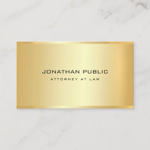 Attorney Lawyer Gold Look Template Law Office Business Card