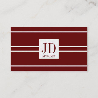 Attorney Lawyer Gold Paper Cherry White Pendant Business Card
