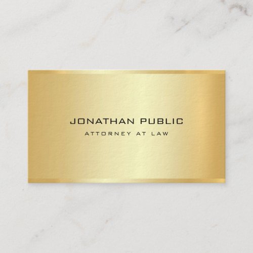 Attorney Lawyer Gold Template Law Office Modern Business Card