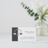 Attorney Lawyer (Grey) Professional business card (Standing Front)