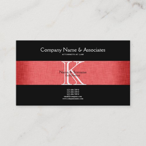 Attorney lawyer law business card