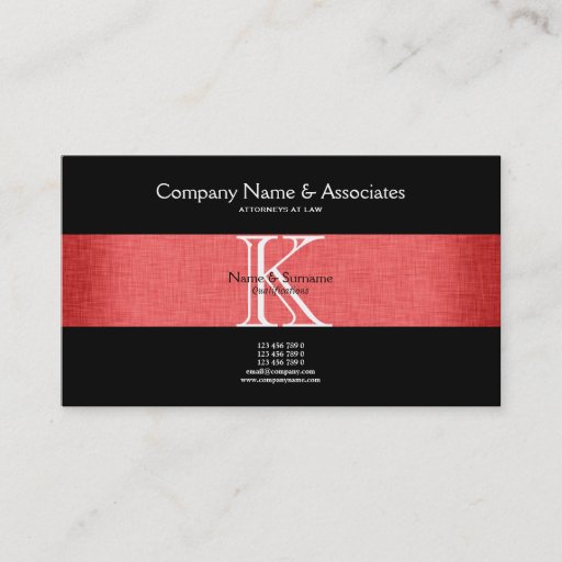 Customizable Attorney lawyer law business card