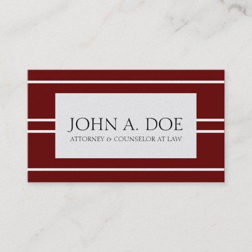 Attorney Lawyer Law Firm Cherry Gold White Stripes Business Card Templates