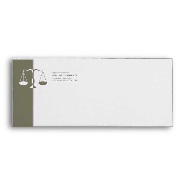 Attorney / Lawyer / Law Firm envelope (Front)