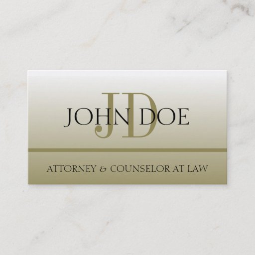 Customizable Attorney Lawyer Law Firm Office Monogram Gold Fade Business Card Templates