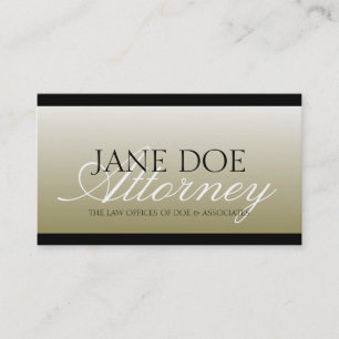 Attorney Lawyer Law Firm Office Script Gold Fade Business Card