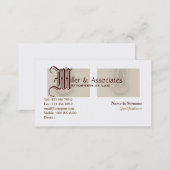 Attorney lawyer law legal business card (Front/Back)