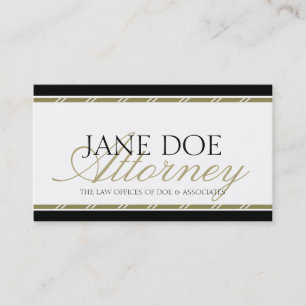 Attorney Lawyer Legal Counselor Law Firm Gold Business Card